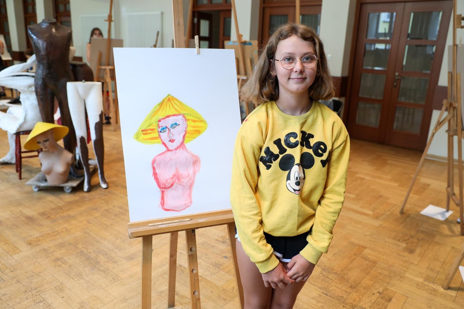 Zdjęcie w galerii na portalu naszraciborz.pl: Letnia pracownia malarstwa w RCK wiadomości z regionu