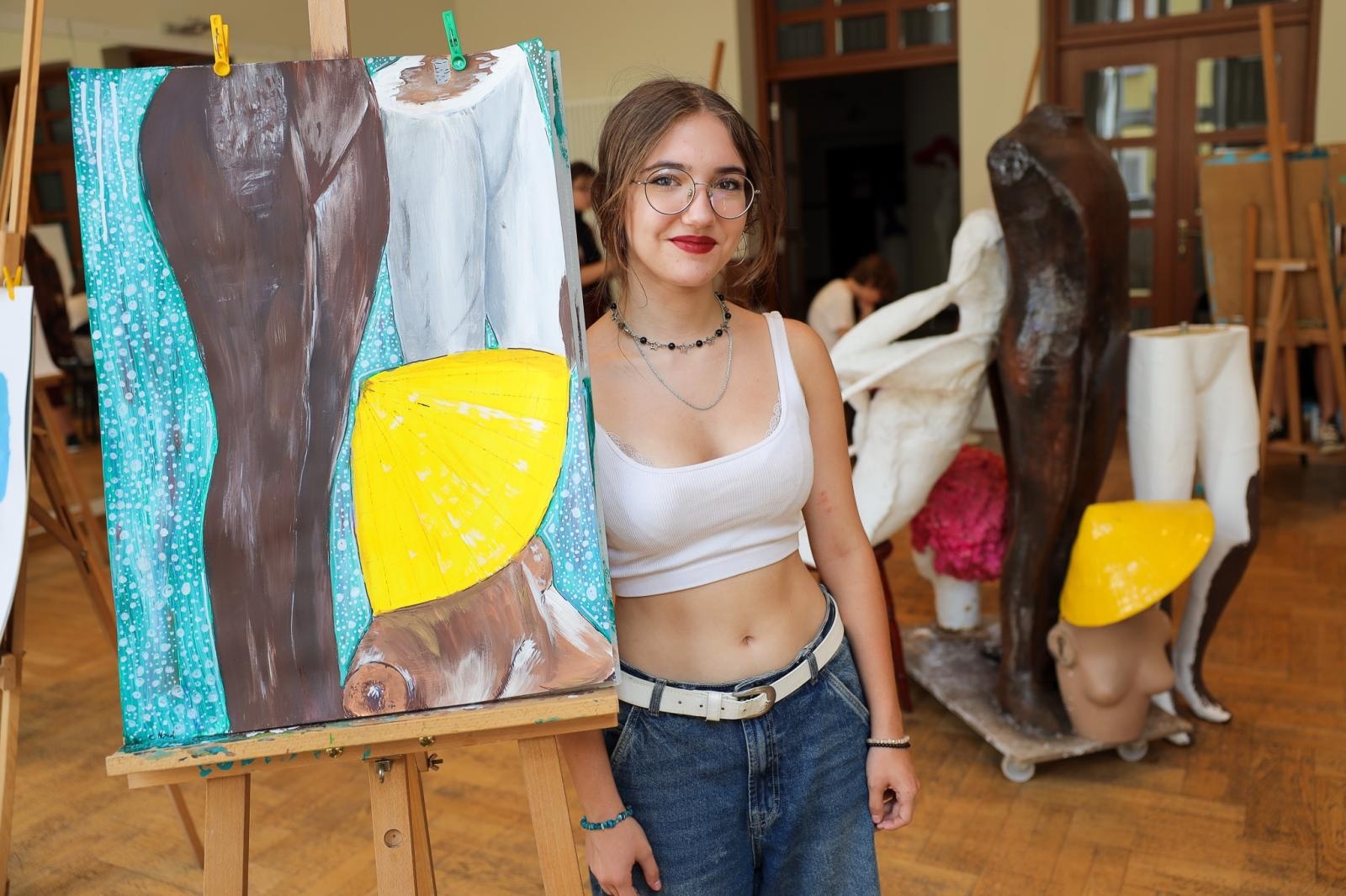 Zdjęcie w galerii na portalu naszraciborz.pl: Letnia pracownia malarstwa w RCK wiadomości z regionu