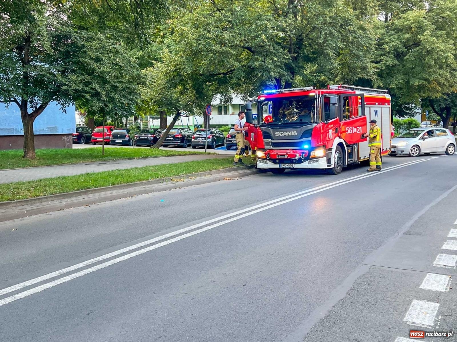 Zdjęcie w galerii na portalu naszraciborz.pl: Alarm z czujki CO w mieszkaniu przy Katowickiej wiadomości z regionu