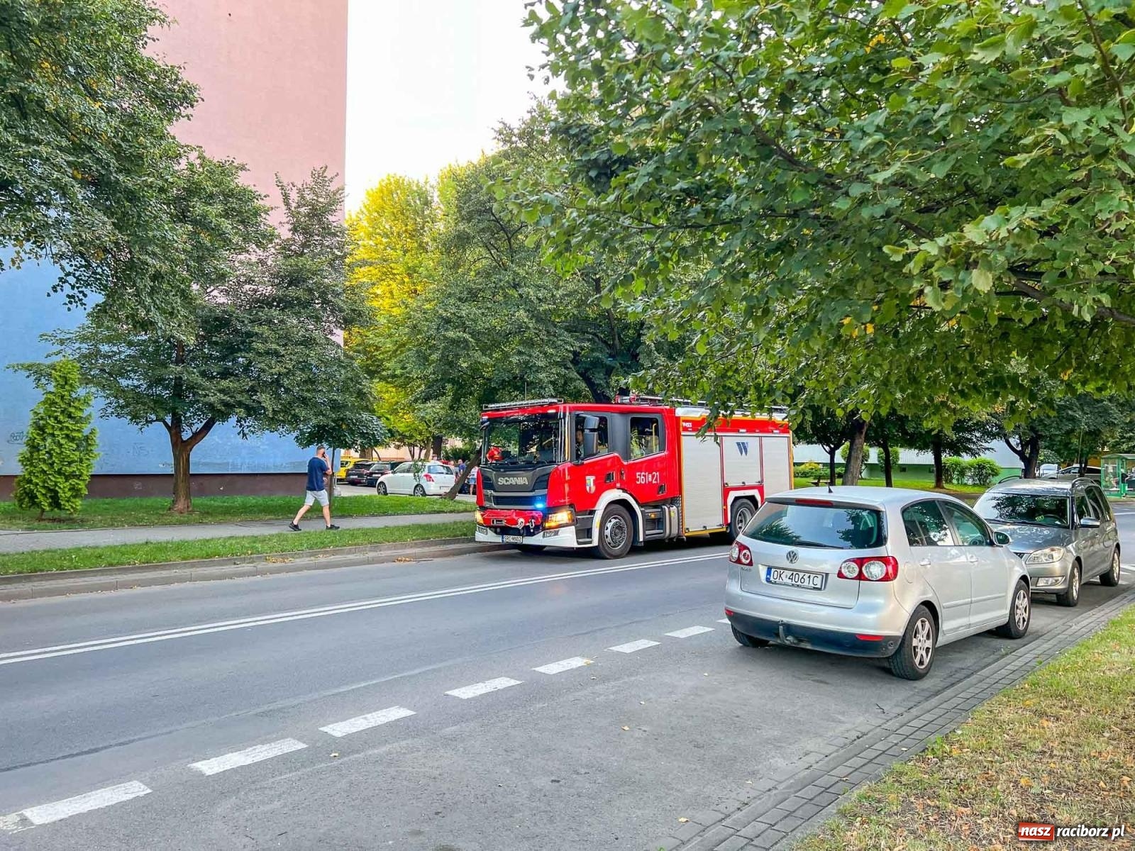 Zdjęcie w galerii na portalu naszraciborz.pl: Alarm z czujki CO w mieszkaniu przy Katowickiej wiadomości z regionu