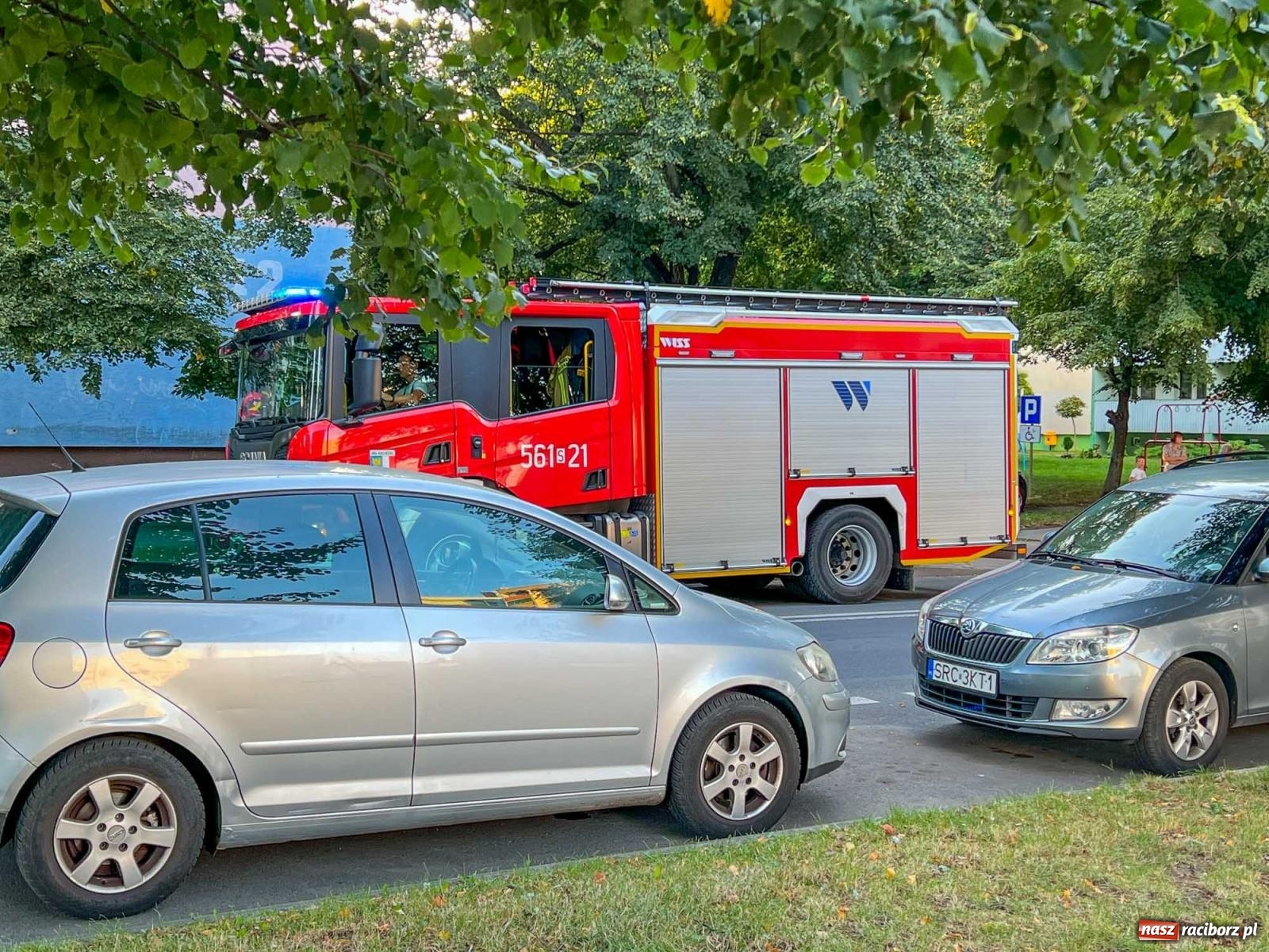 Zdjęcie w galerii na portalu naszraciborz.pl: Alarm z czujki CO w mieszkaniu przy Katowickiej wiadomości z regionu