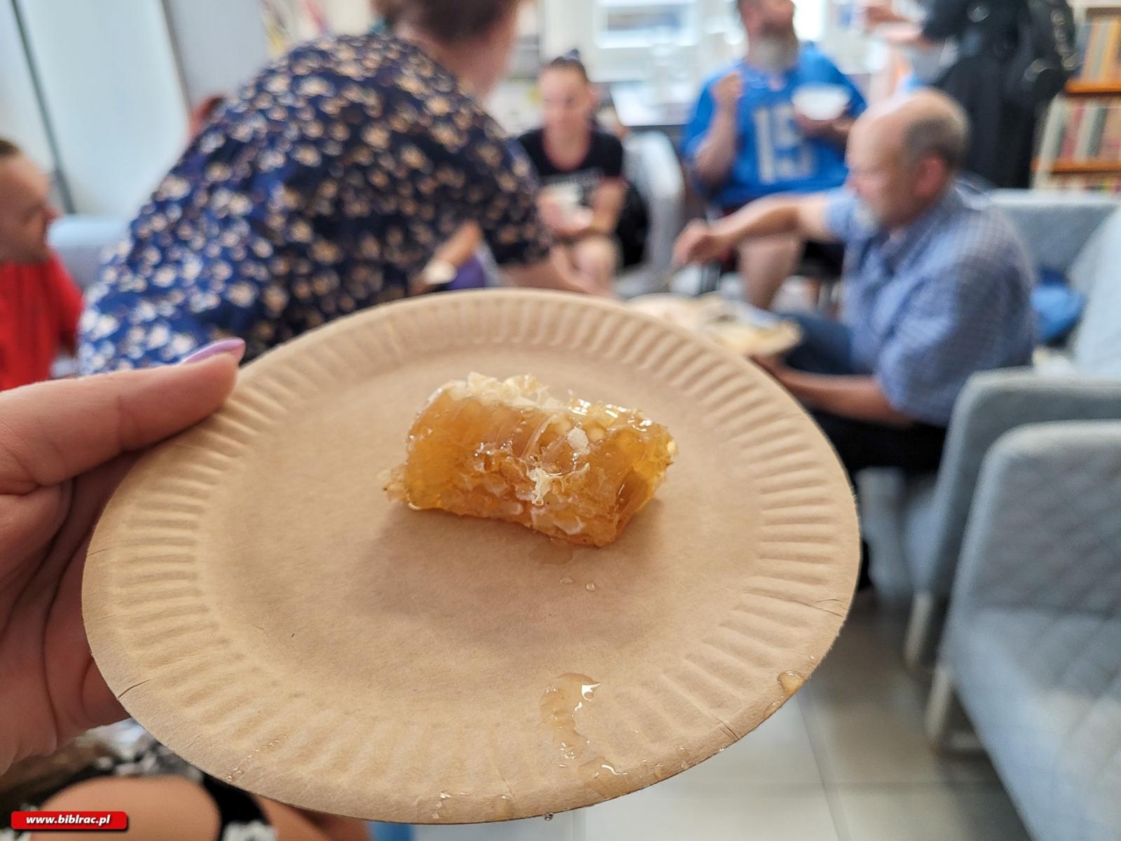 Zdjęcie w galerii na portalu naszraciborz.pl: Kafejka językowa - spotkanie z pszczelarzem wiadomości z regionu