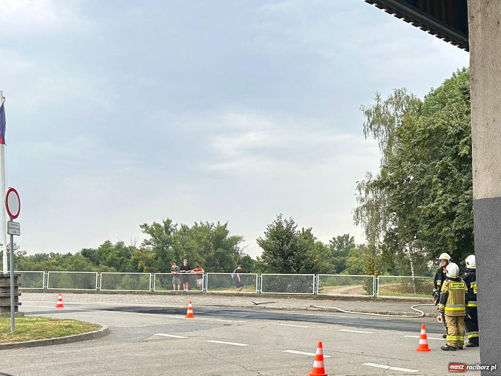 Zdjęcie w galerii na portalu naszraciborz.pl: Pożar renault na terenie starego przejścia Chałupki-Bohumin [FOTO i WIDEO] wiadomości z regionu