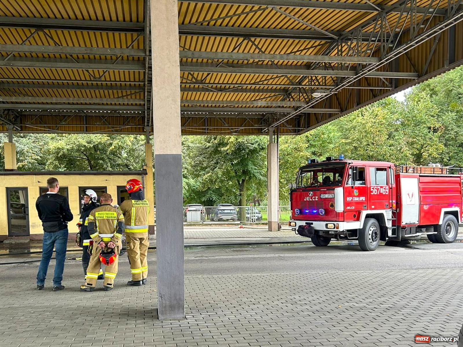 Zdjęcie w galerii na portalu naszraciborz.pl: Pożar renault na terenie starego przejścia Chałupki-Bohumin [FOTO i WIDEO] wiadomości z regionu