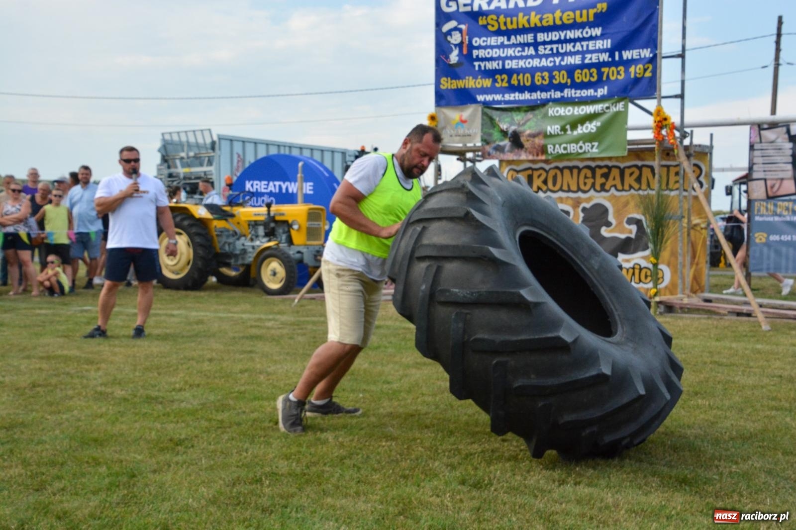 Zdjęcie w galerii na portalu naszraciborz.pl: Bamberparty 2024. Zawody farmerów strongmanów w Grzegorzowicach wiadomości z regionu