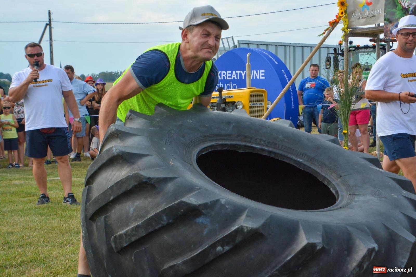 Zdjęcie w galerii na portalu naszraciborz.pl: Bamberparty 2024. Zawody farmerów strongmanów w Grzegorzowicach wiadomości z regionu