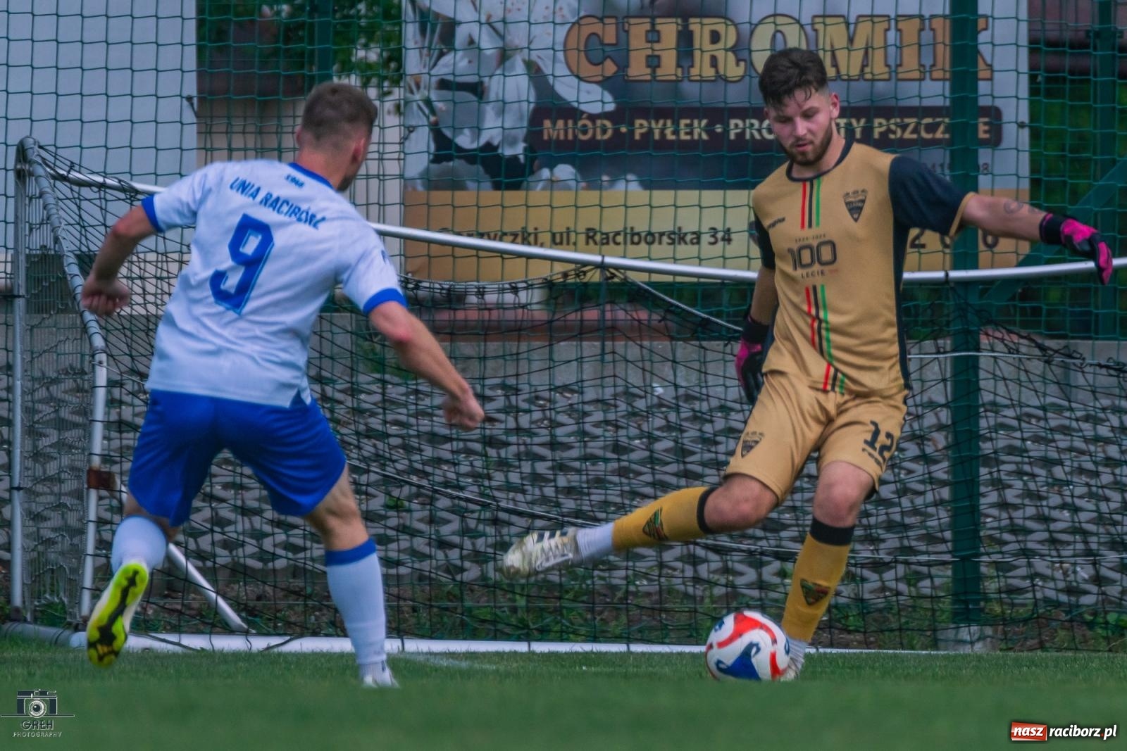 Zdjęcie w galerii na portalu naszraciborz.pl: Wawrzyczny show w Gorzycach. Unia znów bez punktów [FOTO] wiadomości z regionu