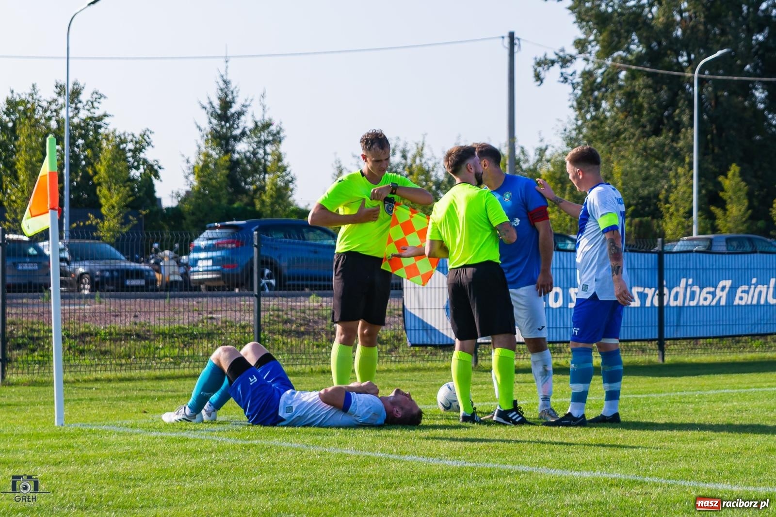 Zdjęcie w galerii na portalu naszraciborz.pl: Patryk Rybczyński bohaterem Unii Racibórz. Pierwsze punkty raciborzan [FOTO] wiadomości z regionu
