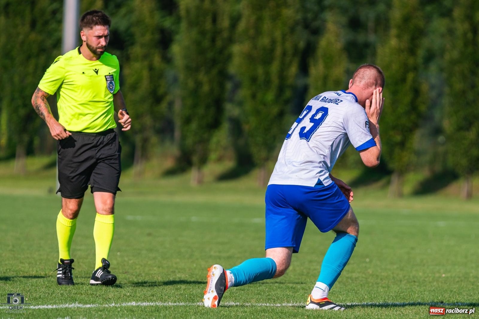 Zdjęcie w galerii na portalu naszraciborz.pl: Patryk Rybczyński bohaterem Unii Racibórz. Pierwsze punkty raciborzan [FOTO] wiadomości z regionu