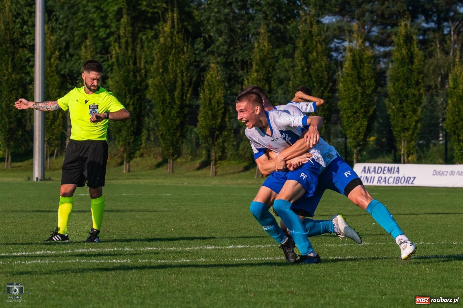 Zdjęcie w galerii na portalu naszraciborz.pl: Patryk Rybczyński bohaterem Unii Racibórz. Pierwsze punkty raciborzan [FOTO] wiadomości z regionu