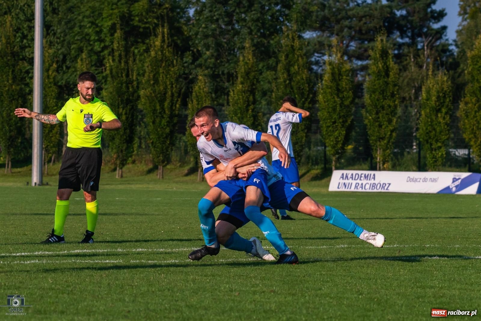 Zdjęcie w galerii na portalu naszraciborz.pl: Patryk Rybczyński bohaterem Unii Racibórz. Pierwsze punkty raciborzan [FOTO] wiadomości z regionu