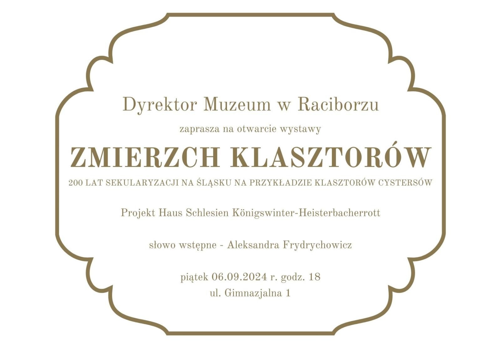 Zdjęcie w galerii na portalu naszraciborz.pl: Zmierzch klasztorów. Muzeum zaprasza na nową wystawę wiadomości z regionu