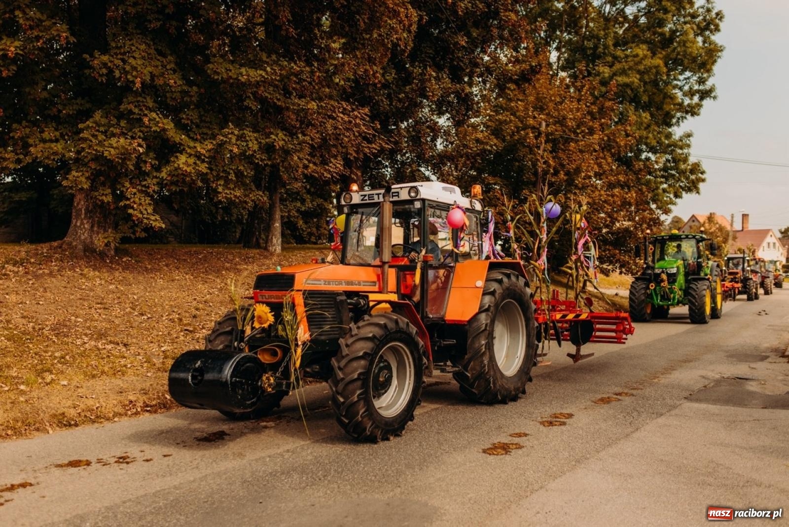 Zdjęcie w galerii na portalu naszraciborz.pl: Gmina Rudnik świętuje w Modzurowie: Przez wieś przejechał korowód maszyn wiadomości z regionu