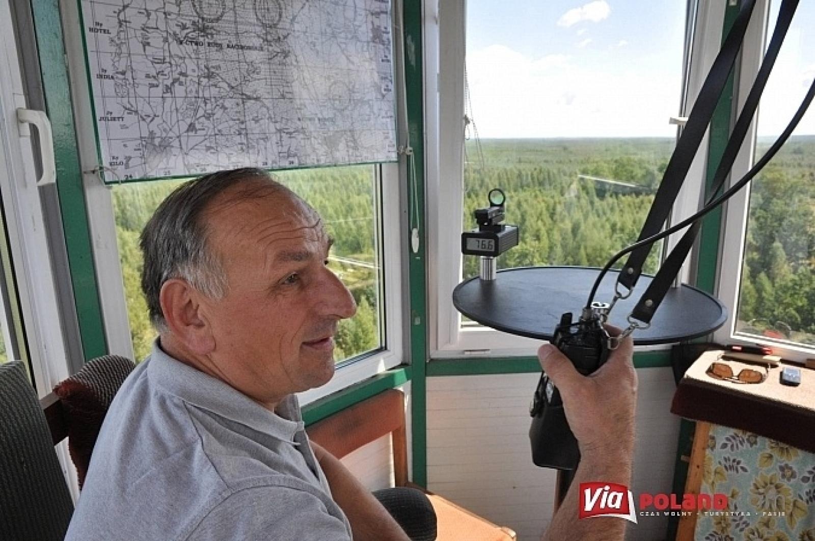 Zdjęcie w galerii na portalu naszraciborz.pl: Leśnicy z Rud pokazali jak wieże obserwacyjne precyzyjnie namierzają pożar wiadomości z regionu