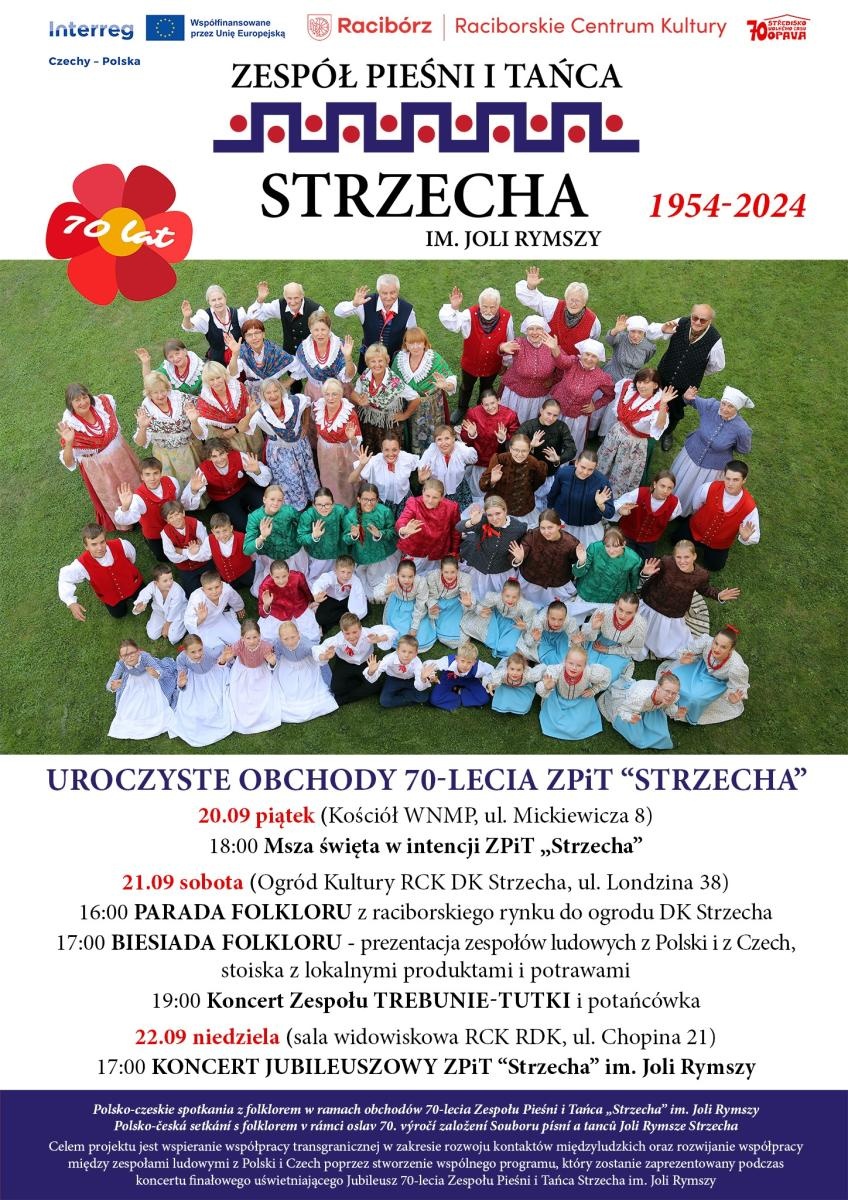 Zdjęcie w galerii na portalu naszraciborz.pl: Uroczyste obchody 70-lecia Zespołu Pieśni i Tańca Strzecha im. Joli Rymszy wiadomości z regionu