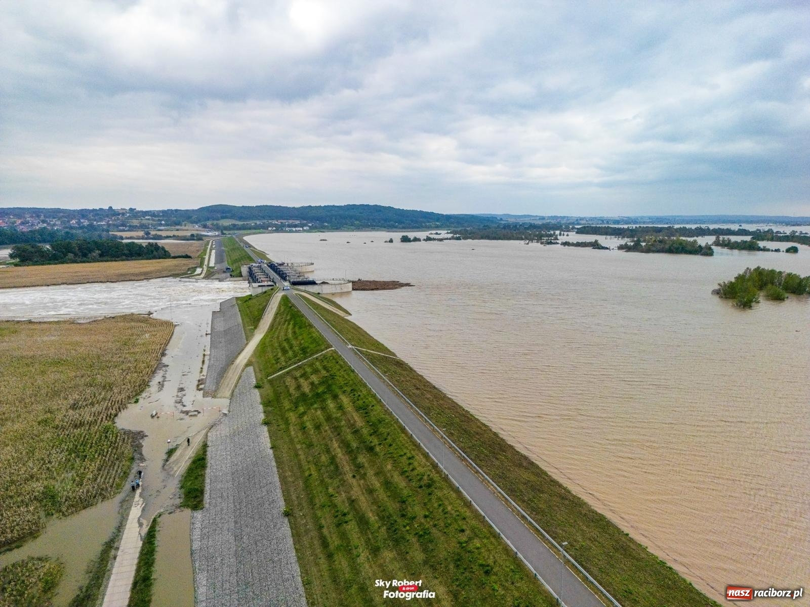 Zdjęcie w galerii na portalu naszraciborz.pl: Im więcej wody w zbiorniku, tym większy strach. Co przewidują scenariusze na najbliższe dni? wiadomości z regionu
