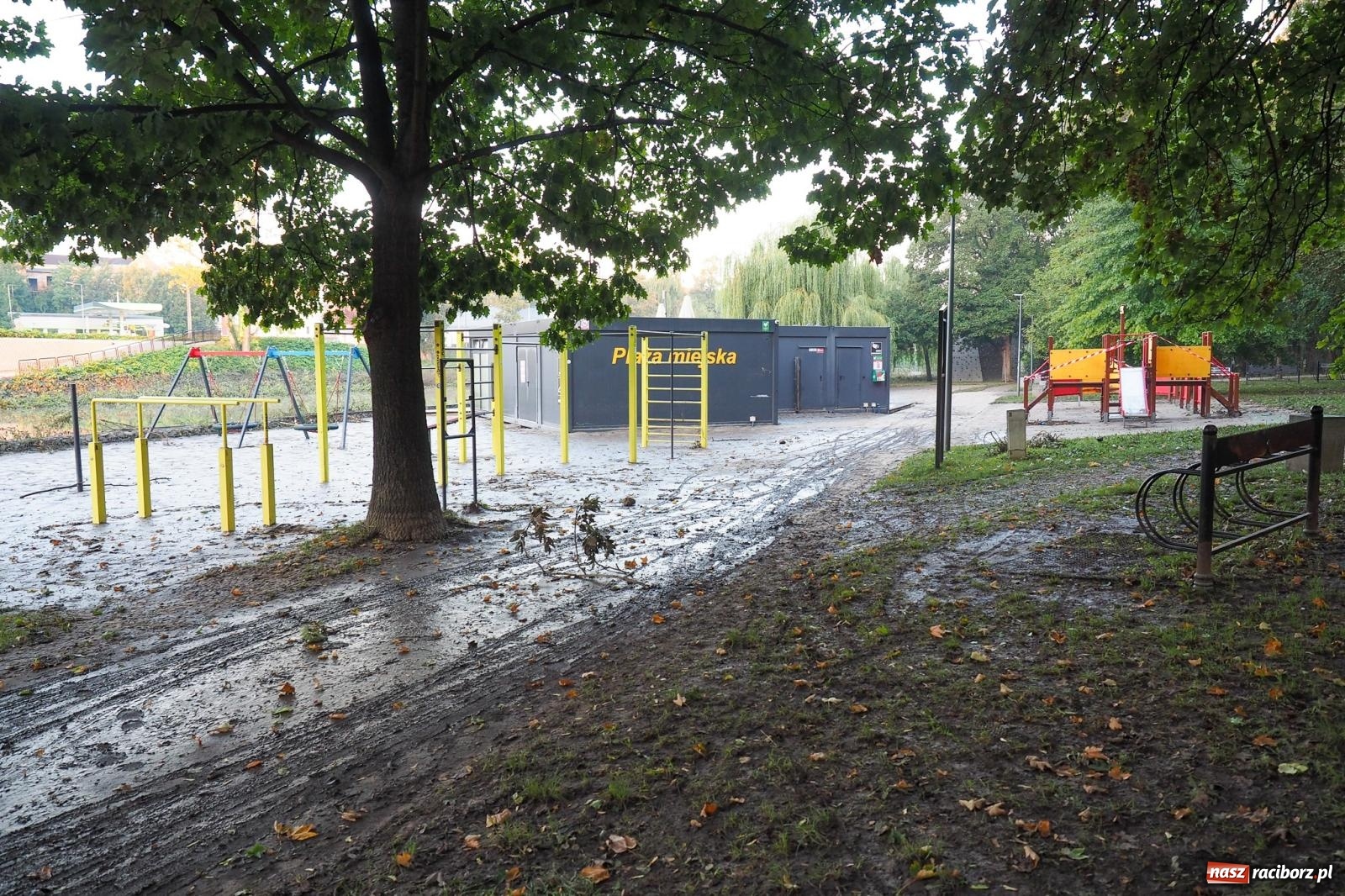 Zdjęcie w galerii na portalu naszraciborz.pl: Raciborskie bulwary po wielkiej wodzie [FOTO] wiadomości z regionu