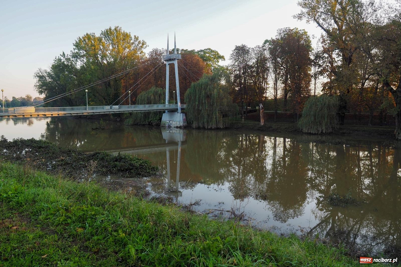 Zdjęcie w galerii na portalu naszraciborz.pl: Raciborskie bulwary po wielkiej wodzie [FOTO] wiadomości z regionu