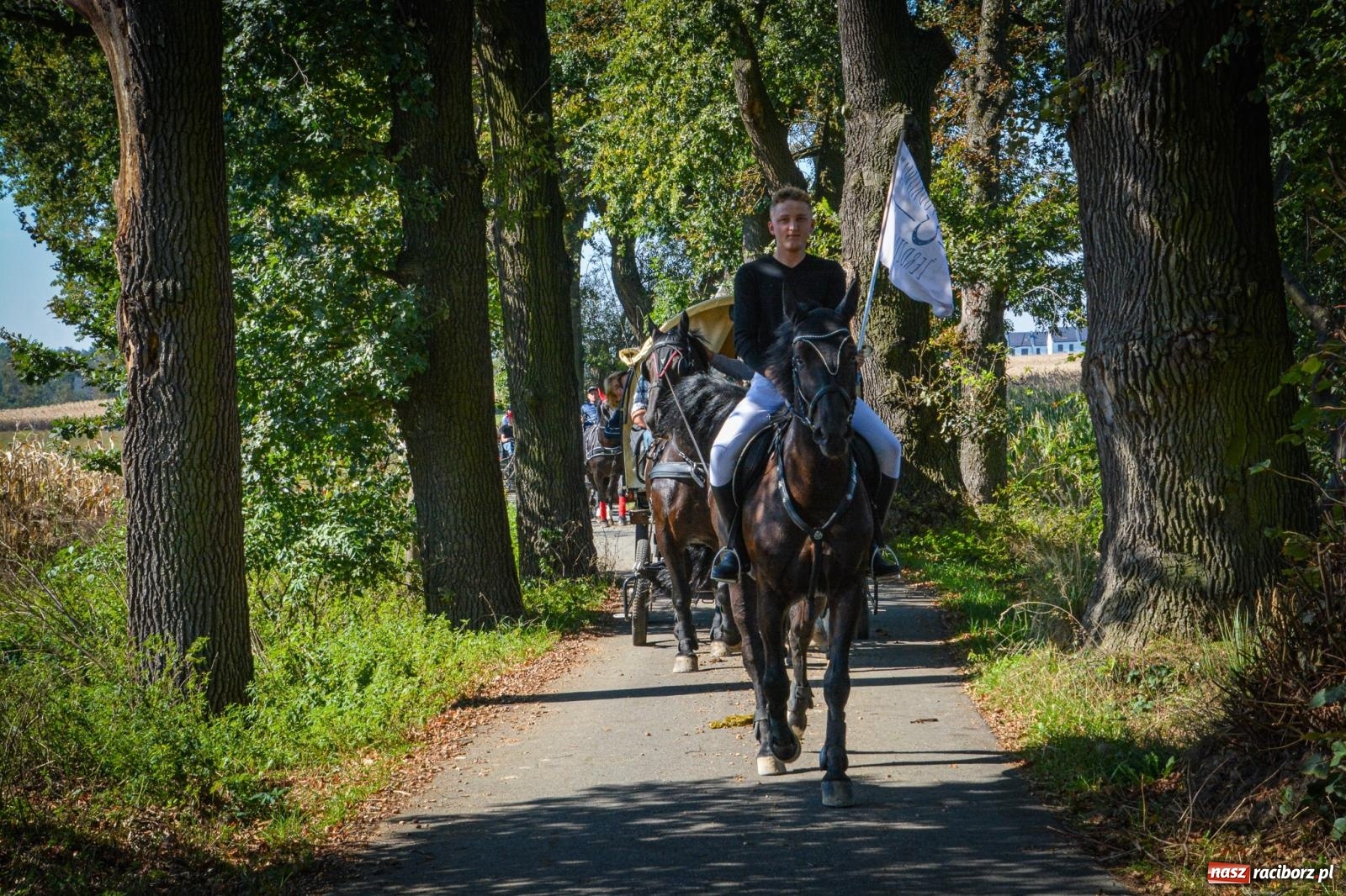Zdjęcie w galerii na portalu naszraciborz.pl: Słoneczny Hubertus w Żerdzinach. Lisią kitę zerwał Jakub Niedbała wiadomości z regionu