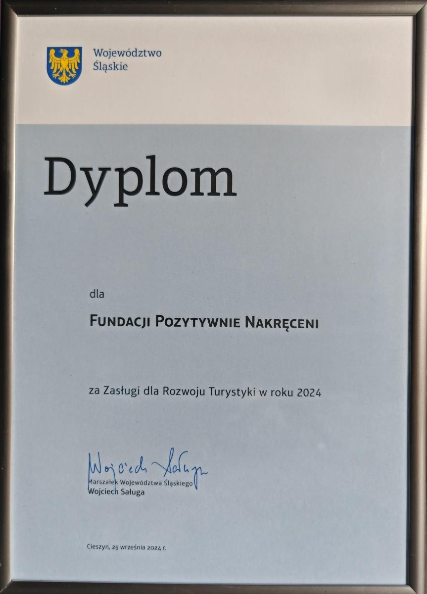 Zdjęcie w galerii na portalu naszraciborz.pl: Raciborska Fundacja Pozytywnie Nakręceni wyróżniona za rozwój turystyki wiadomości z regionu