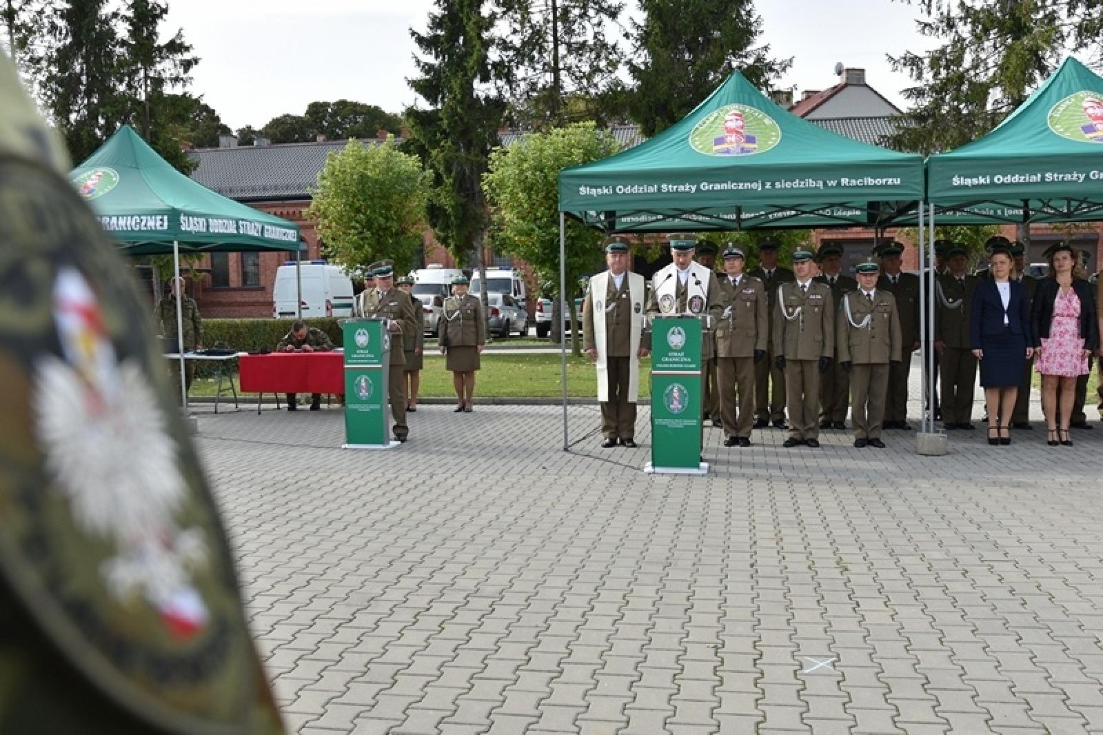 Zdjęcie w galerii na portalu naszraciborz.pl: W Raciborzu odbyło się uroczyste ślubowanie nowych strażników granicznych wiadomości z regionu