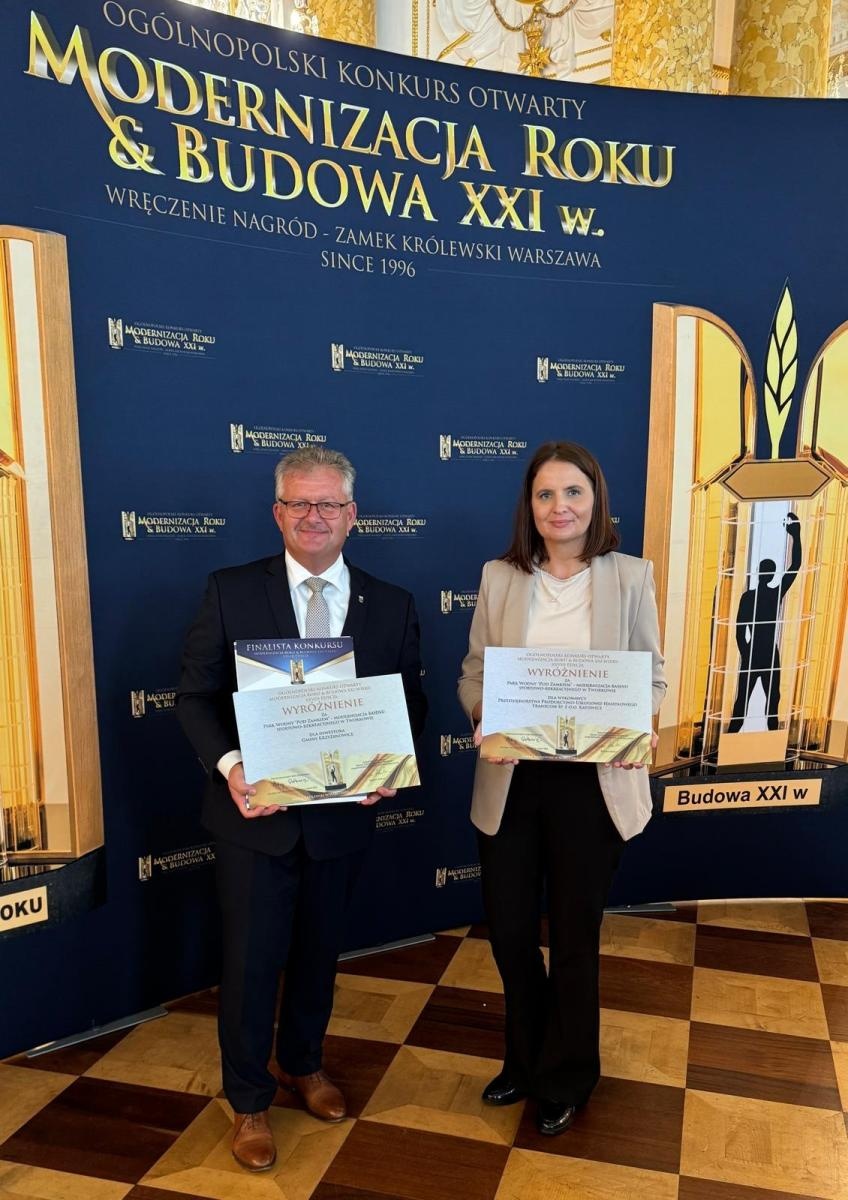 Zdjęcie w galerii na portalu naszraciborz.pl: Gmina Krzyżanowice z wyróżnieniem za Park Wodny Pod Zamkiem w Tworkowie wiadomości z regionu