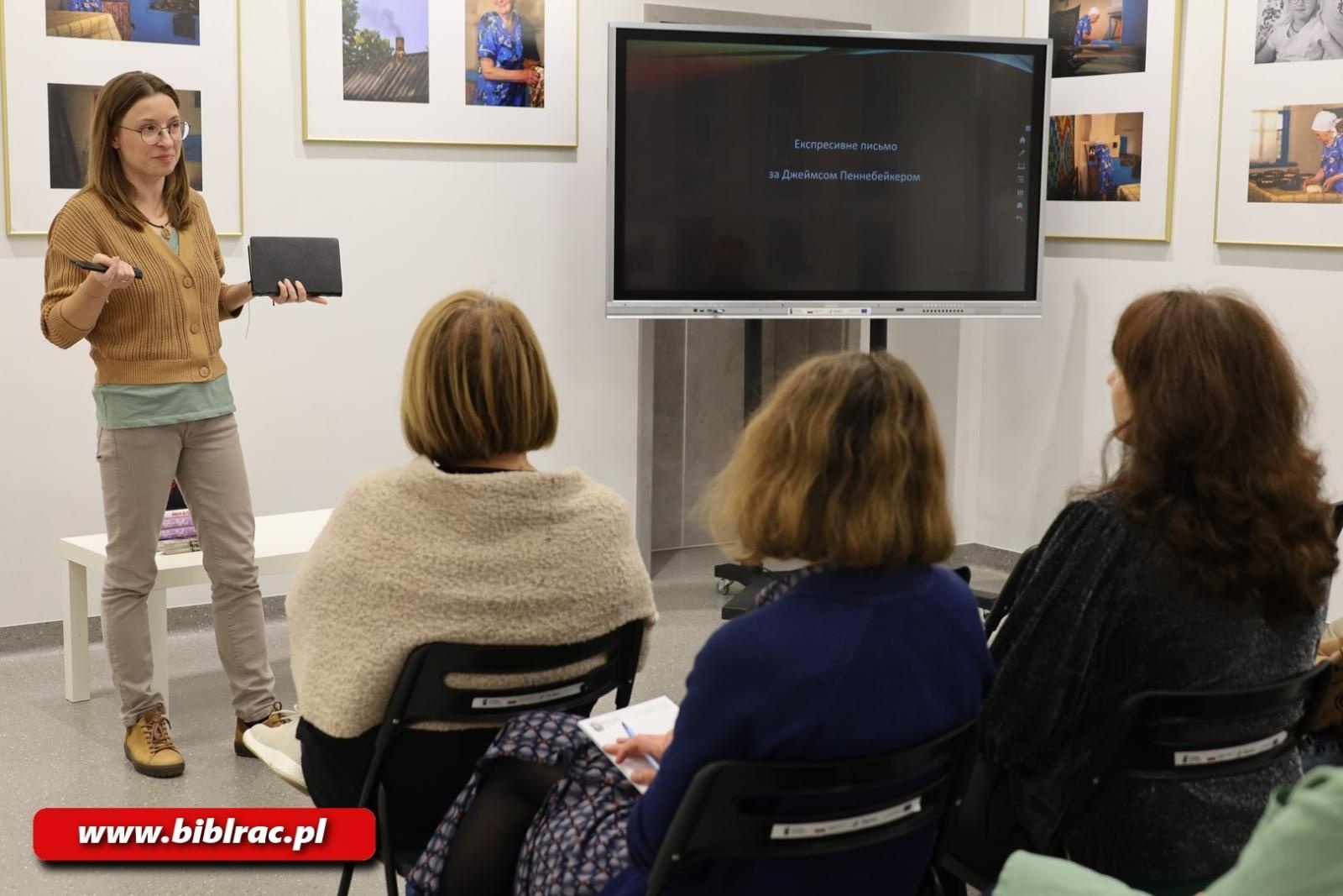 Zdjęcie w galerii na portalu naszraciborz.pl: Spotkanie z ukraińską pisarką Tetianą Oleksiienko wiadomości z regionu