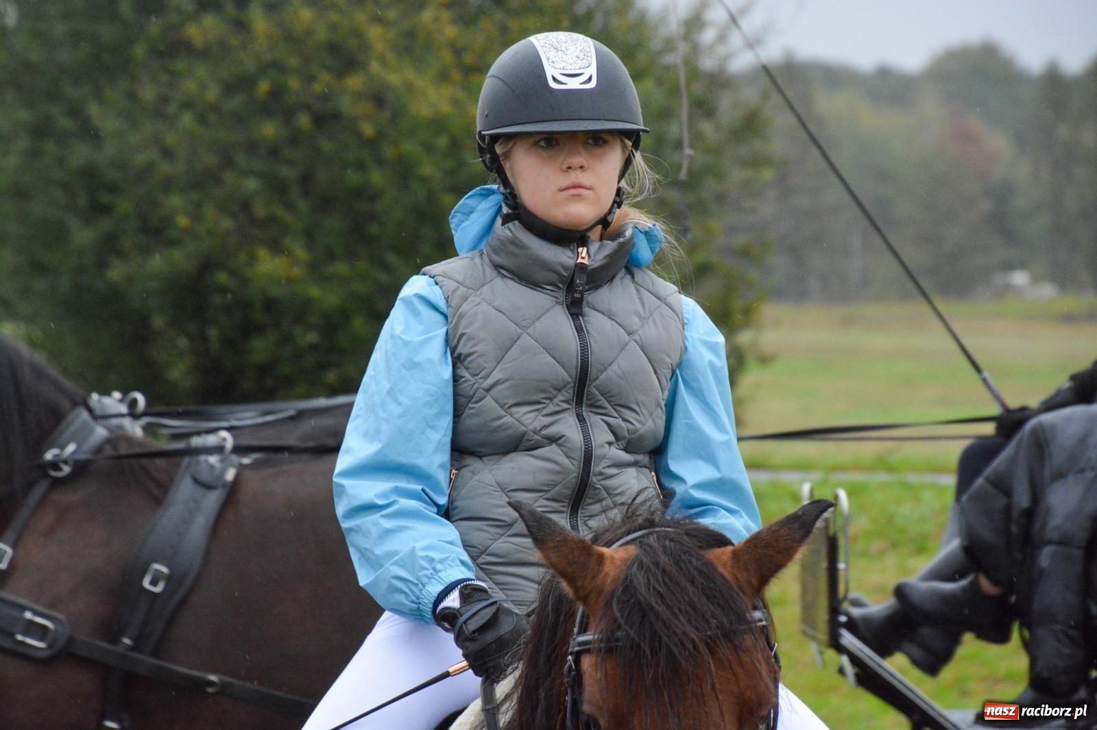 Zdjęcie w galerii na portalu naszraciborz.pl: Piknik Świętego Huberta w Łańcach: tradycja, przygoda i pasja w deszczowej scenerii wiadomości z regionu