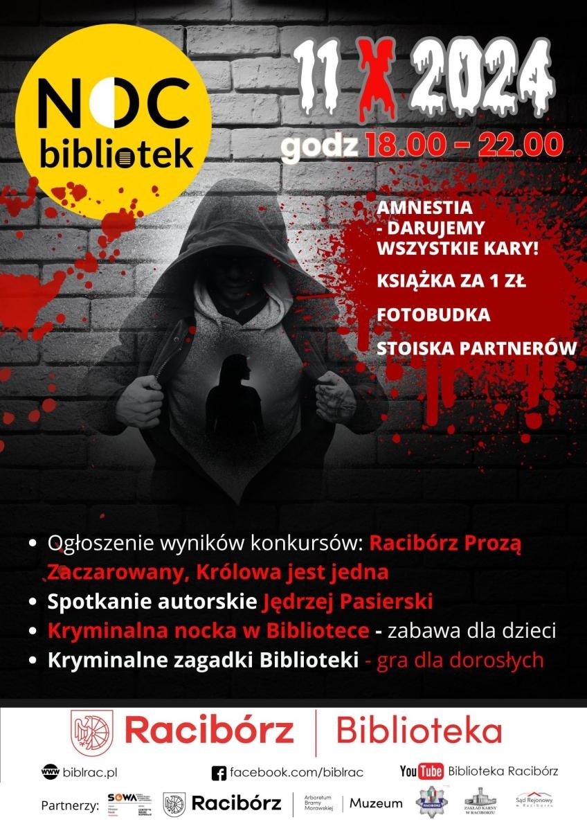 Zdjęcie w galerii na portalu naszraciborz.pl: Kto jeszcze popełni zbrodnię? Poznaj partnerów NOCY BIBLIOTEK wiadomości z regionu