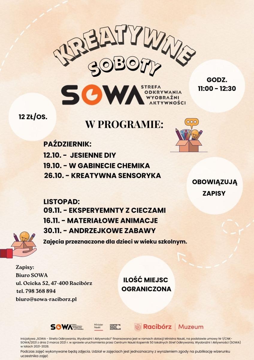 Zdjęcie w galerii na portalu naszraciborz.pl: SOWA zaprasza na kreatywne soboty wiadomości z regionu