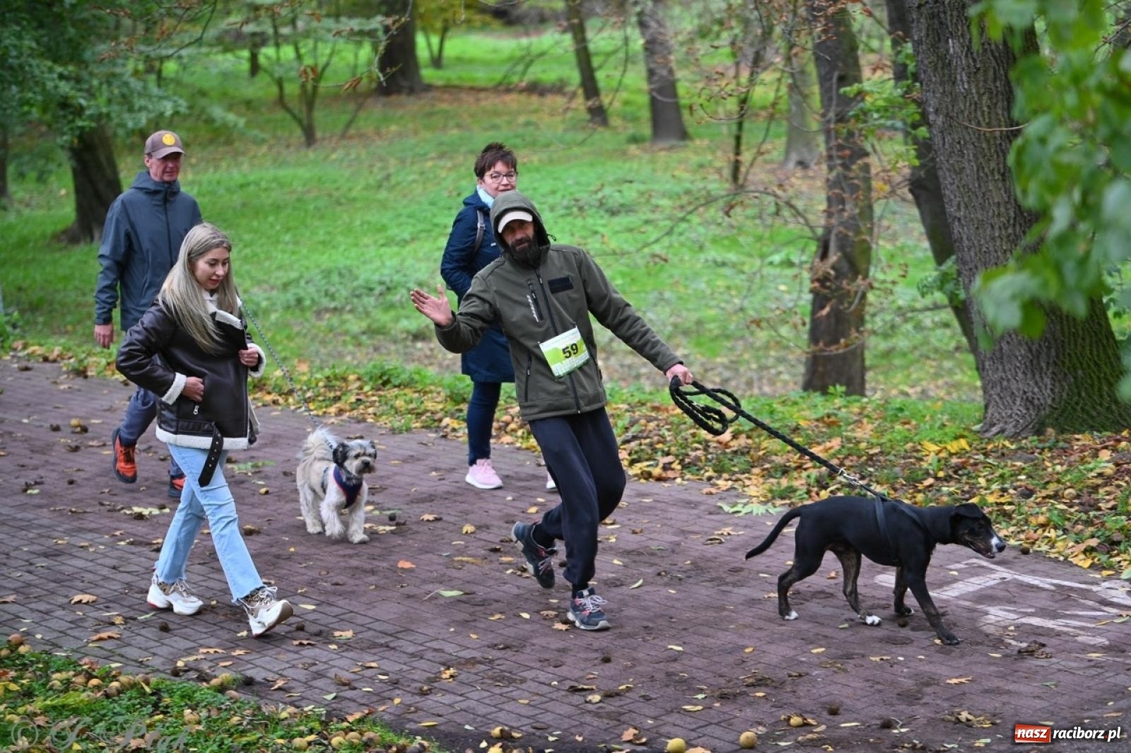 Zdjęcie w galerii na portalu naszraciborz.pl: Niedzielny dogtrekking. Bieg i spacer z psami wsparciem dla zwierząt OTOZ Animals wiadomości z regionu