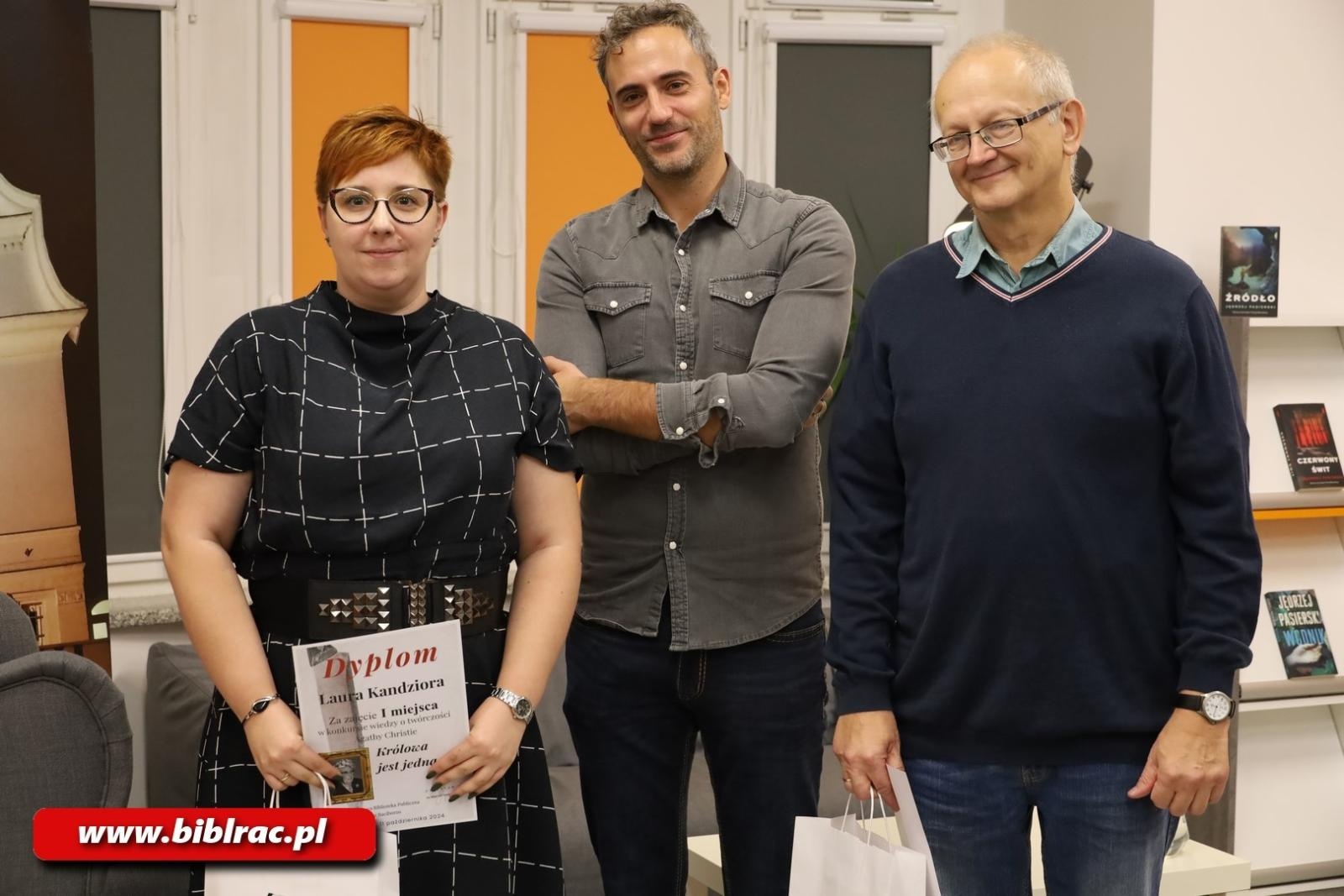 Zdjęcie w galerii na portalu naszraciborz.pl: NOC BIBLIOTEK: kryminalny Racibórz, Agatha Christie i Jędrzej Pasierski wiadomości z regionu