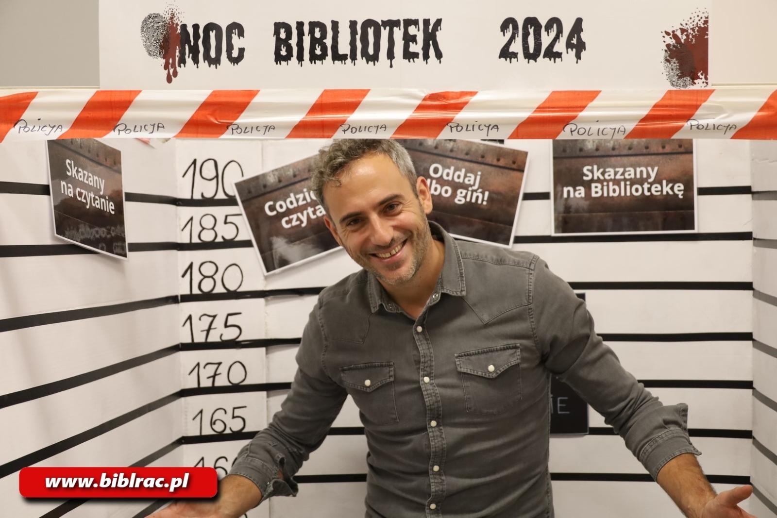 Zdjęcie w galerii na portalu naszraciborz.pl: NOC BIBLIOTEK: kryminalny Racibórz, Agatha Christie i Jędrzej Pasierski wiadomości z regionu