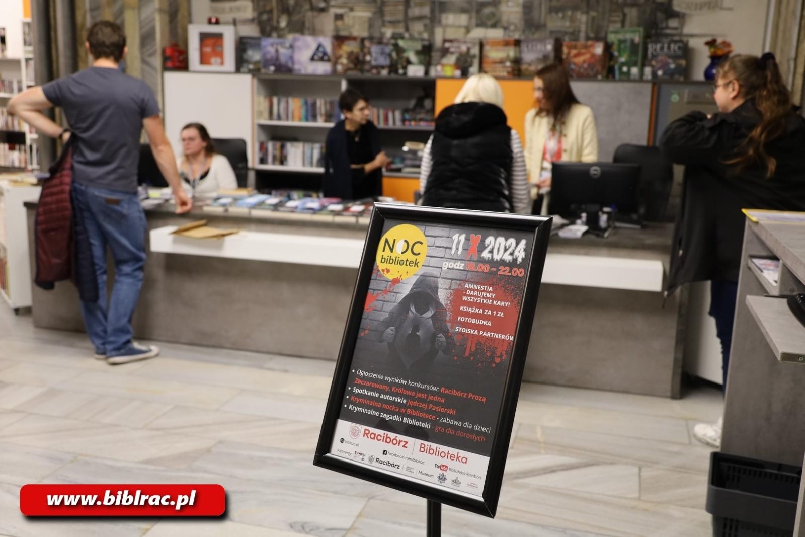 Zdjęcie w galerii na portalu naszraciborz.pl: Tajemniczy Żniwiarz i śledztwo w bibliotece! Noc kryminalnych zagadek w Raciborzu wiadomości z regionu