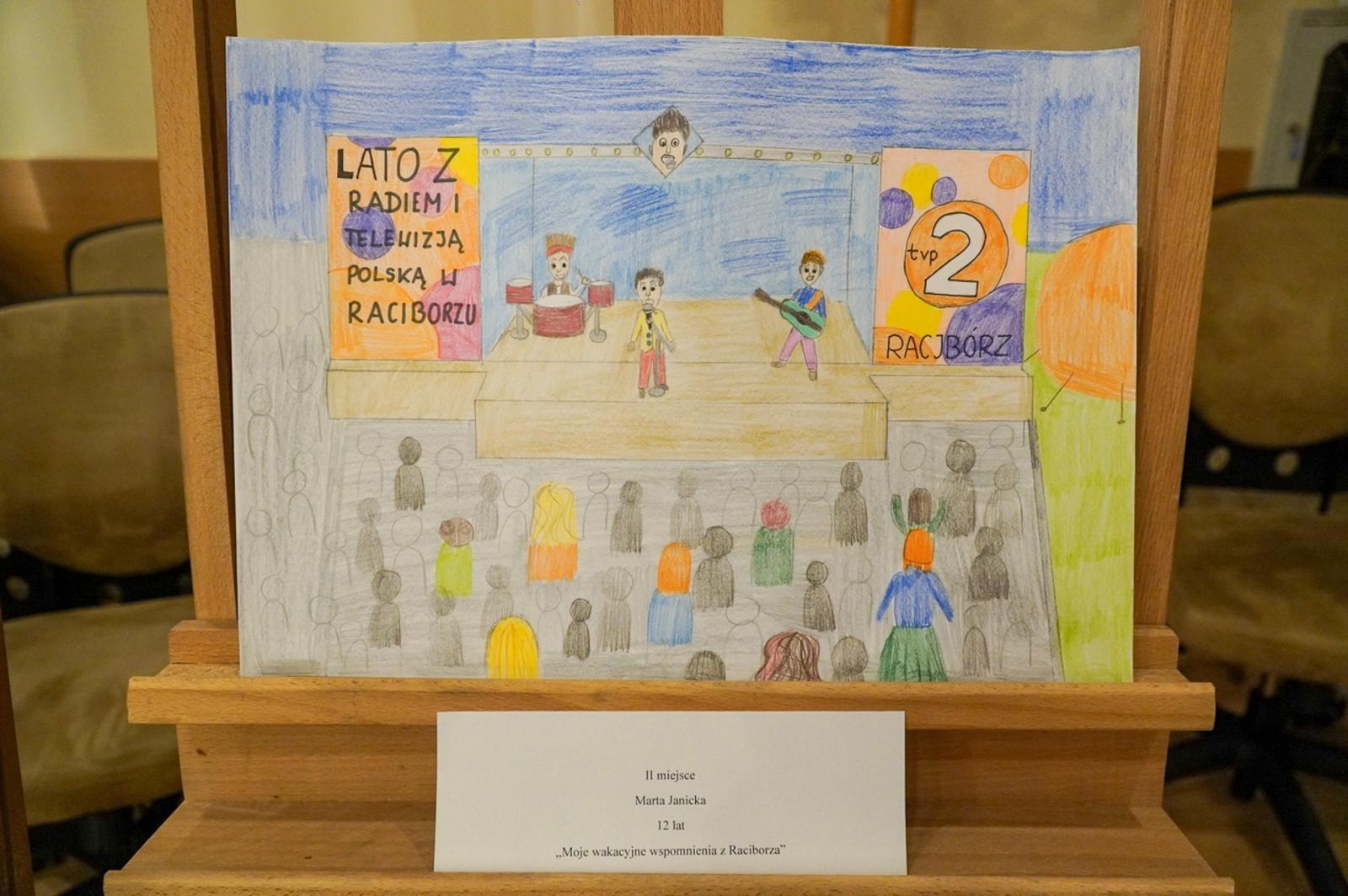 Zdjęcie w galerii na portalu naszraciborz.pl: Nagrodzono laureatów konkursu plastycznego Moje wakacyjne wspomnienia z Raciborza wiadomości z regionu