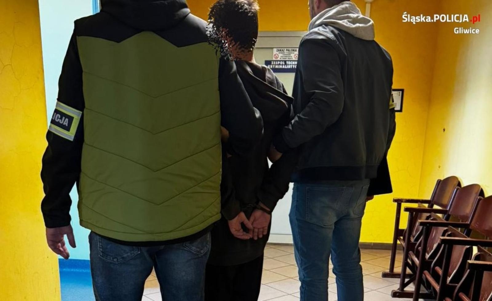 Zdjęcie w galerii na portalu naszraciborz.pl: Zatrzymanie podejrzanego o ataki igłą wiadomości z regionu