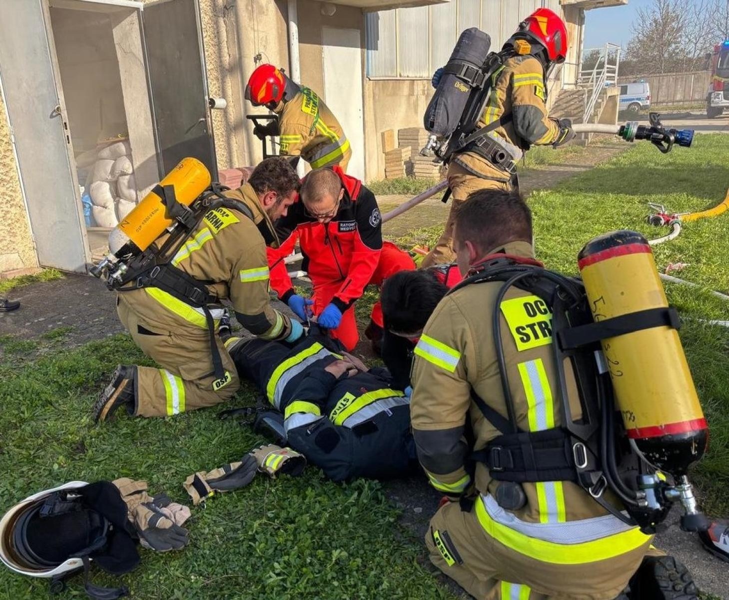 Zdjęcie w galerii na portalu naszraciborz.pl: Katastrofa. Policjanci z Raciborza na ćwiczeniach w szpitalu wiadomości z regionu