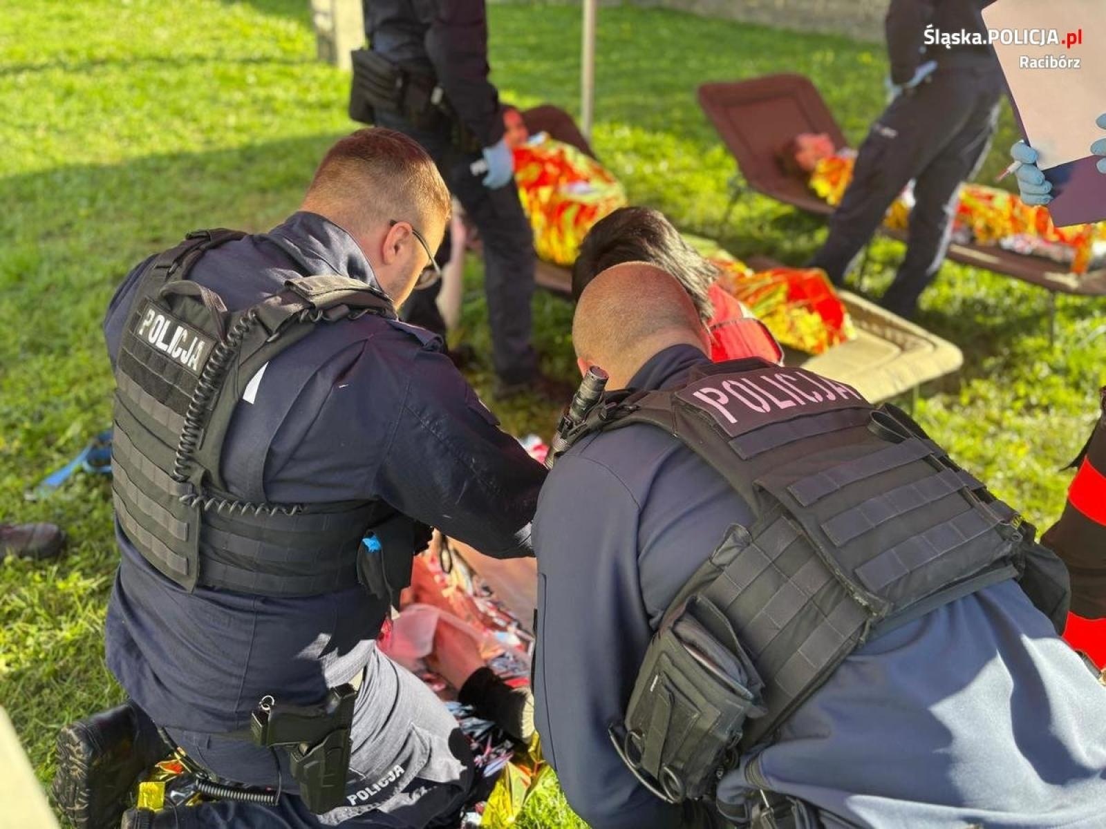 Zdjęcie w galerii na portalu naszraciborz.pl: Katastrofa. Policjanci z Raciborza na ćwiczeniach w szpitalu wiadomości z regionu
