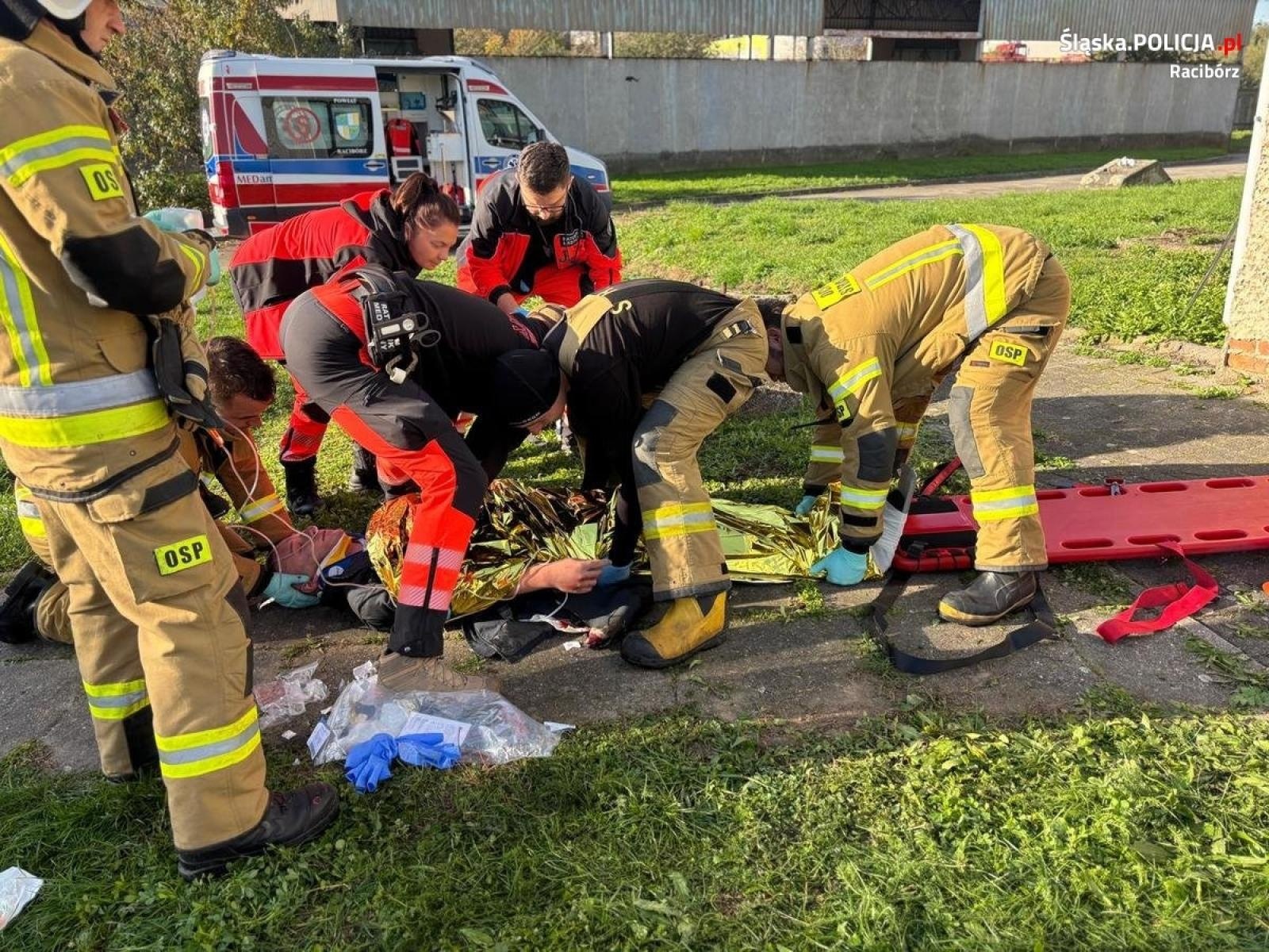 Zdjęcie w galerii na portalu naszraciborz.pl: Katastrofa. Policjanci z Raciborza na ćwiczeniach w szpitalu wiadomości z regionu