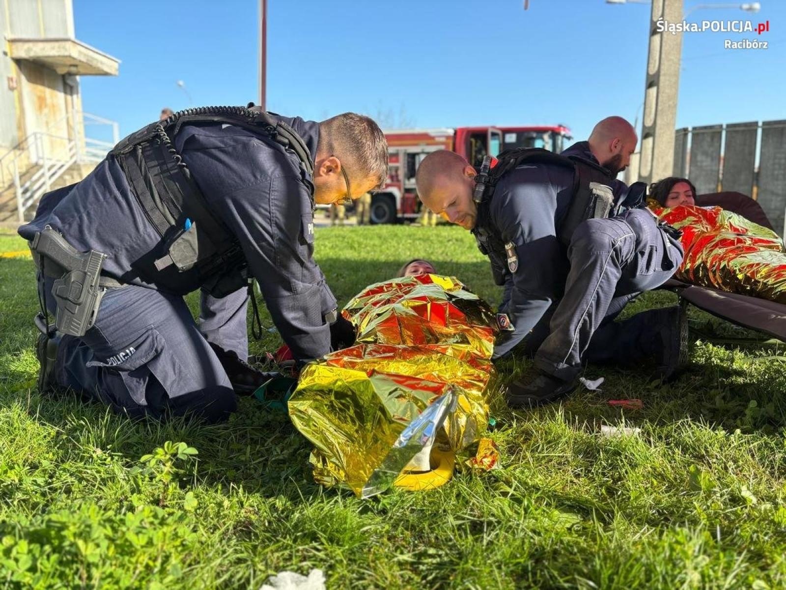 Zdjęcie w galerii na portalu naszraciborz.pl: Katastrofa. Policjanci z Raciborza na ćwiczeniach w szpitalu wiadomości z regionu