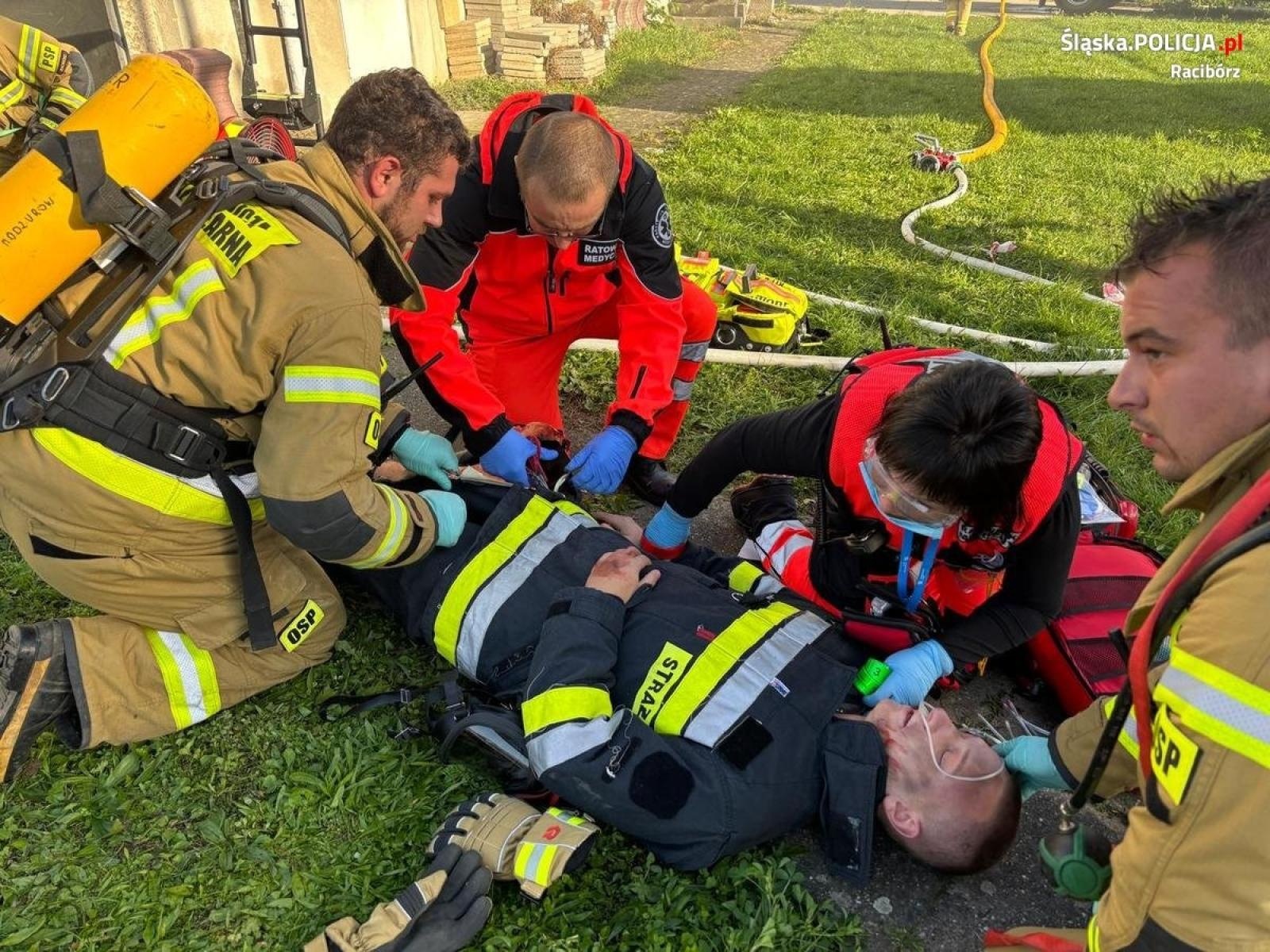 Zdjęcie w galerii na portalu naszraciborz.pl: Katastrofa. Policjanci z Raciborza na ćwiczeniach w szpitalu wiadomości z regionu