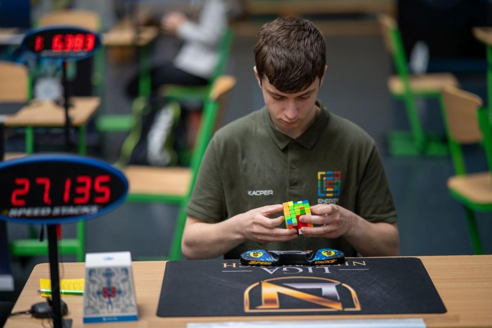 Zdjęcie w galerii na portalu naszraciborz.pl: Ignacy ponownie ugości mistrzów speedcubingu wiadomości z regionu