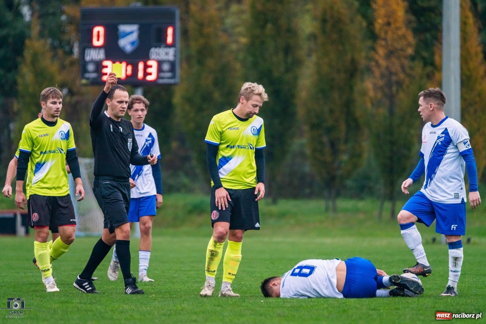 Zdjęcie w galerii na portalu naszraciborz.pl: Są takie mecze, gdzie nic wyjść nie chce. Przerwana passa Unii Racibórz [FOTO] wiadomości z regionu