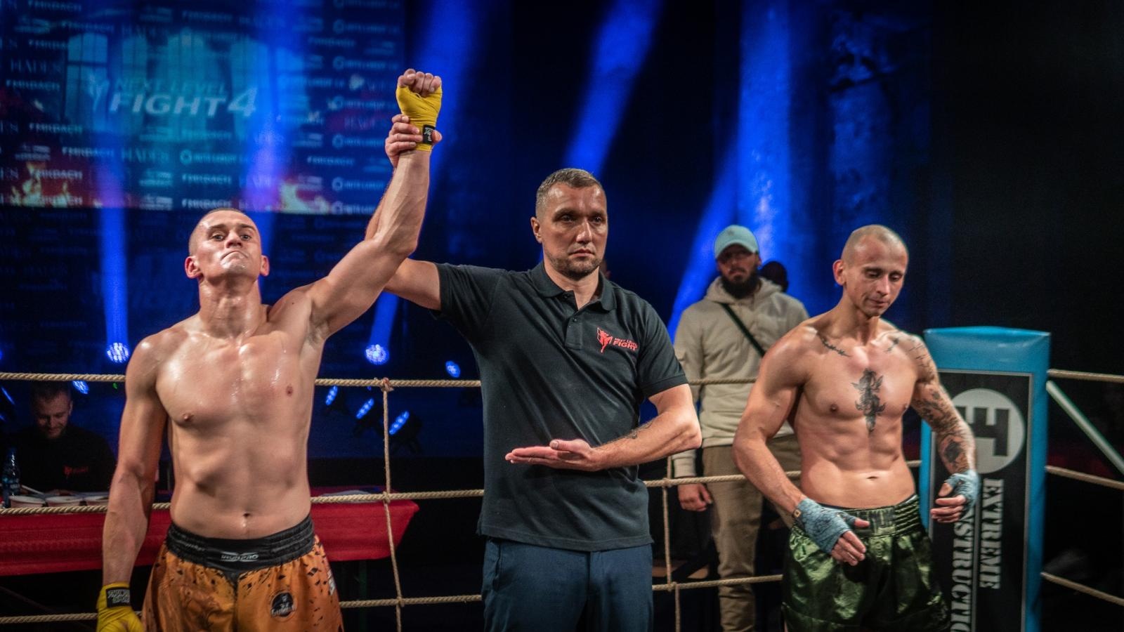 Zdjęcie w galerii na portalu naszraciborz.pl: Mocne zwycięstwa Łamatora Racibórz na gali Next Level Fight w Gliwicach wiadomości z regionu