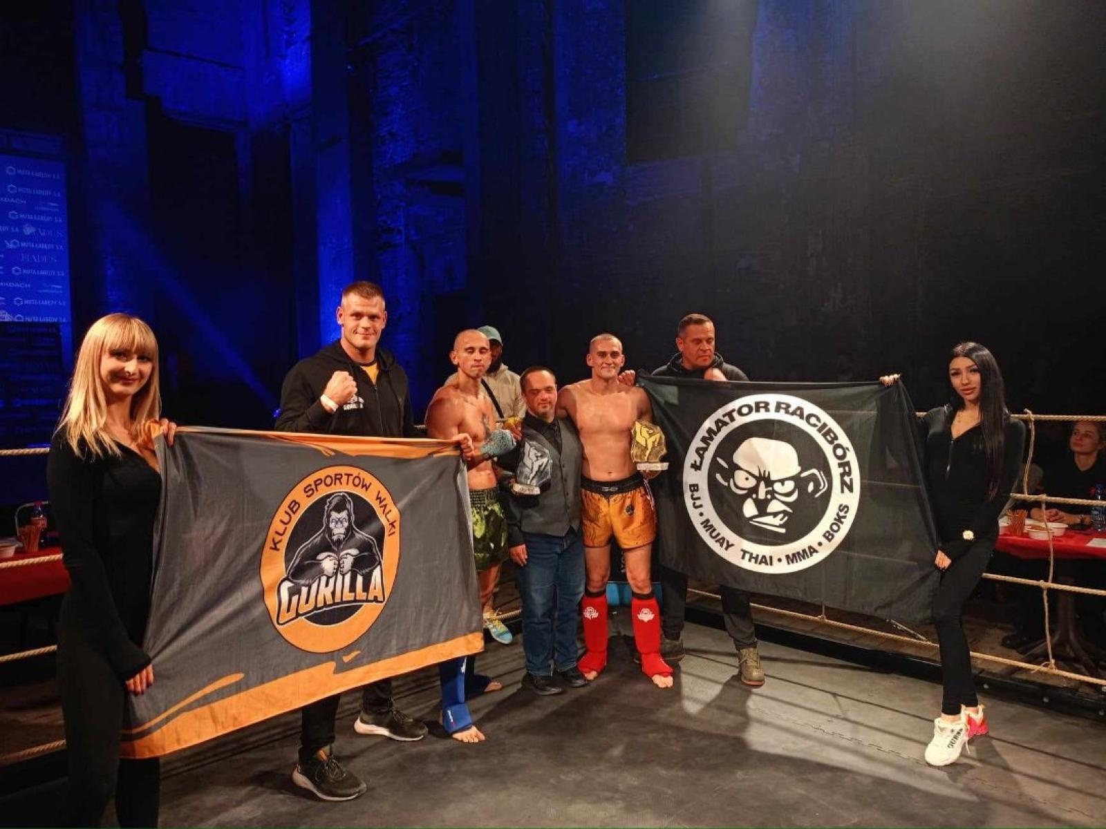 Zdjęcie w galerii na portalu naszraciborz.pl: Mocne zwycięstwa Łamatora Racibórz na gali Next Level Fight w Gliwicach wiadomości z regionu