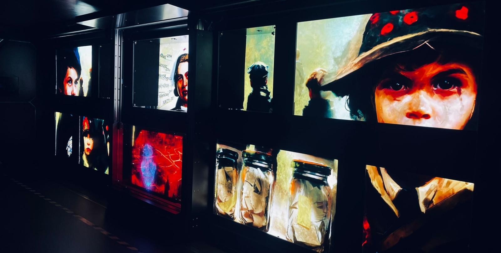 Zdjęcie w galerii na portalu naszraciborz.pl: Widowisko multimedialne Iskry Niepodległej już dostępne dla zwiedzających wiadomości z regionu