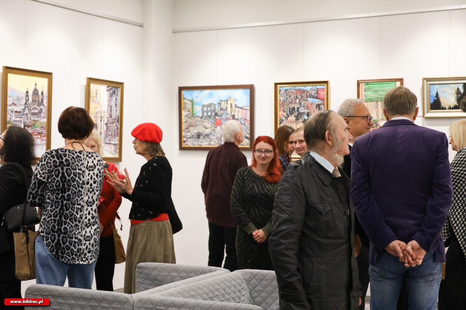 Zdjęcie w galerii na portalu naszraciborz.pl: Różne warianty sztuki. Piotr Wieder pokazał swoje prace w książnicy wiadomości z regionu