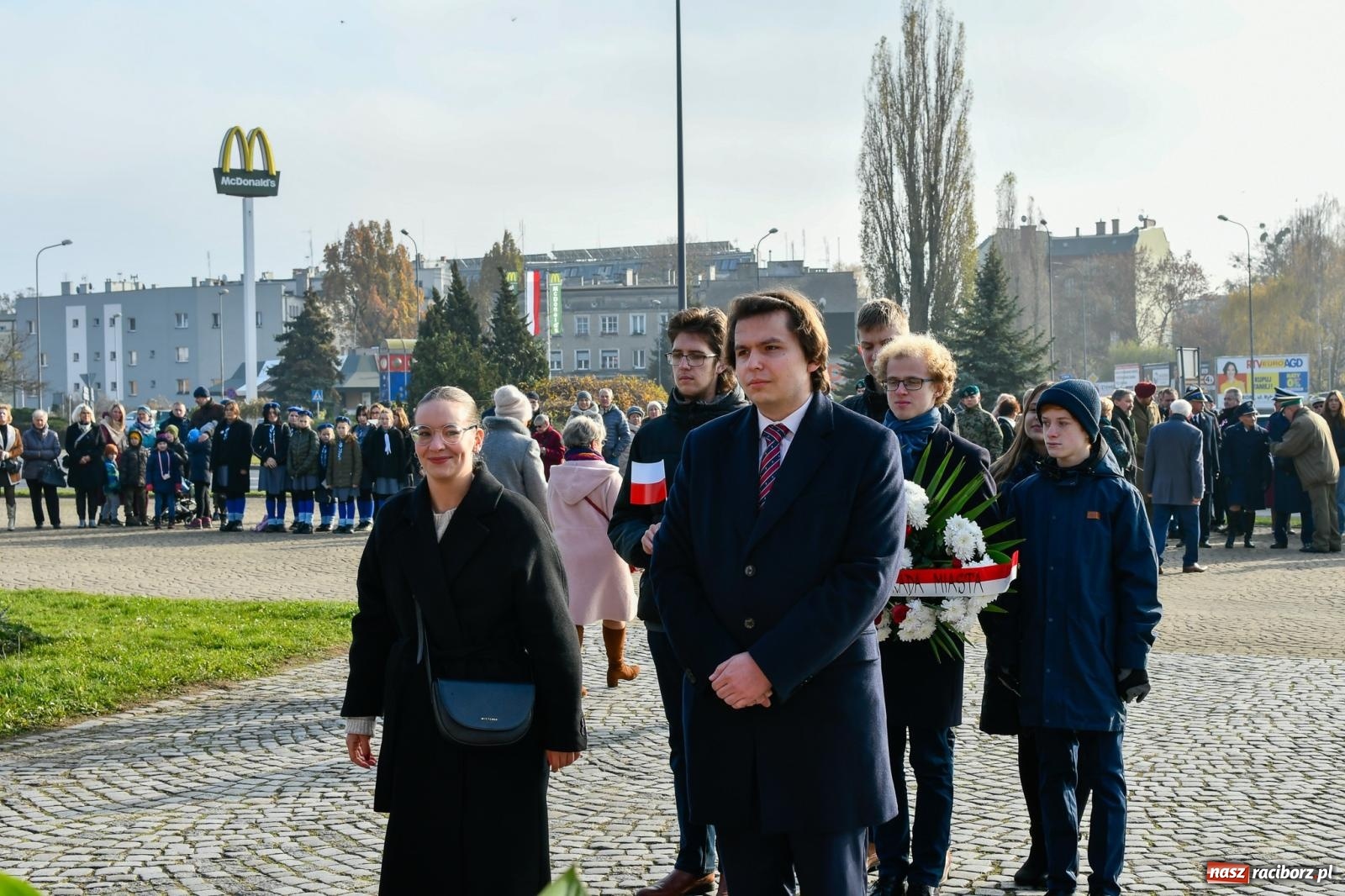 Zdjęcie w galerii na portalu naszraciborz.pl: Miejskie uroczystości z okazji Narodowego Święta Niepodległości [FOTO i WIDEO] wiadomości z regionu