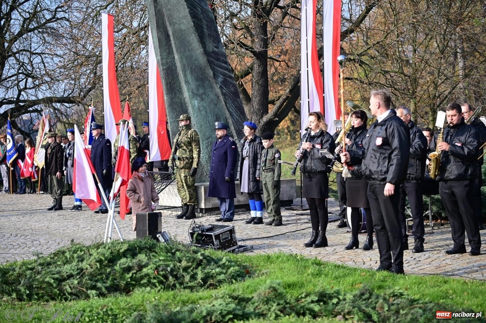 Zdjęcie w galerii na portalu naszraciborz.pl: Miejskie uroczystości z okazji Narodowego Święta Niepodległości [FOTO i WIDEO] wiadomości z regionu