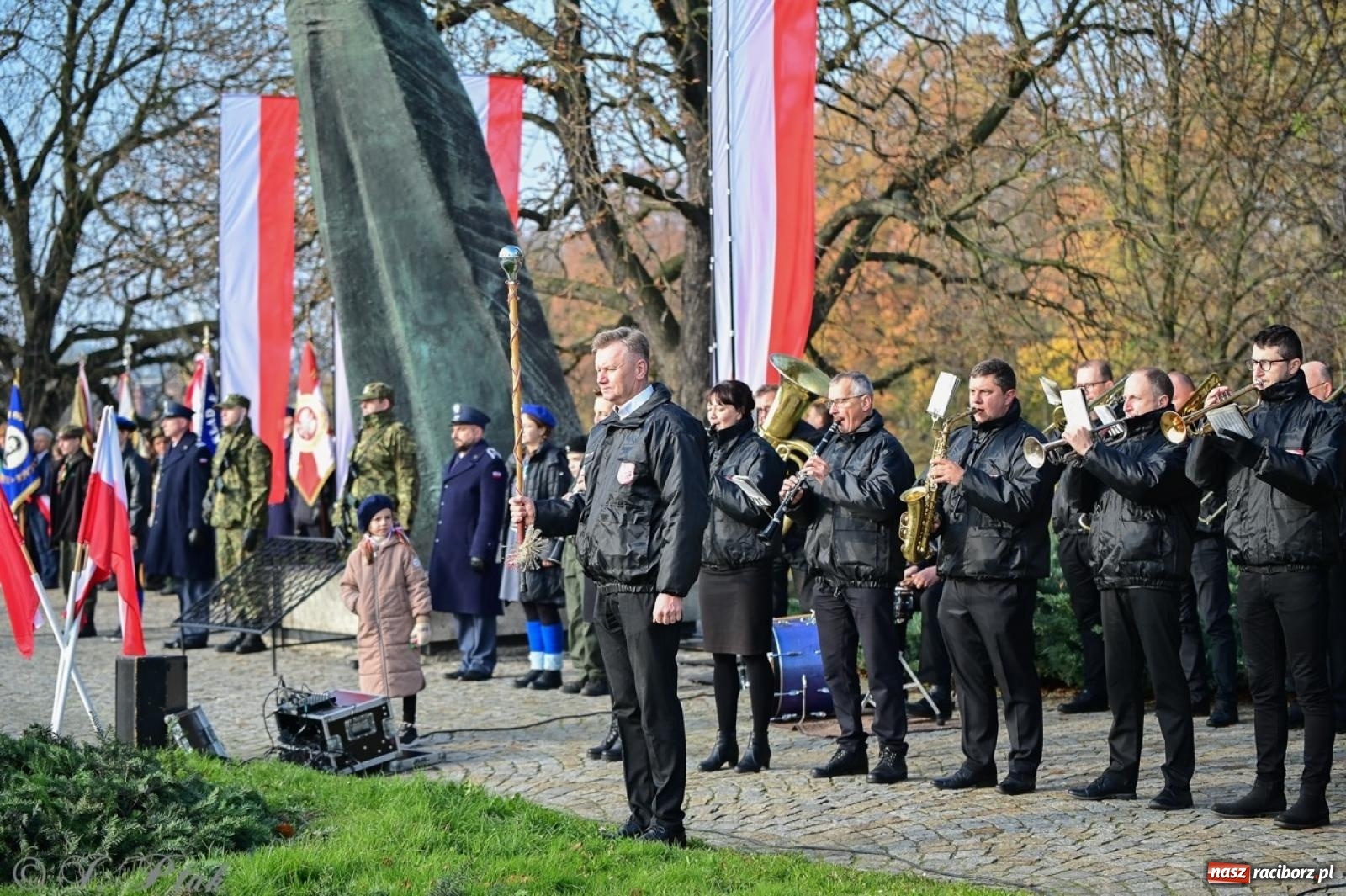 Zdjęcie w galerii na portalu naszraciborz.pl: Miejskie uroczystości z okazji Narodowego Święta Niepodległości [FOTO i WIDEO] wiadomości z regionu